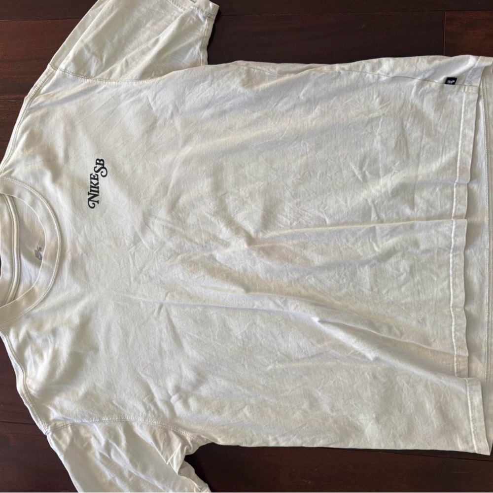 Nike SB White Long Sleeve Shirt